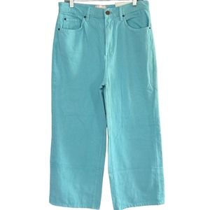 Vibrant Urban Outfitters BDG Women’s High & Wide Jean Retro Turquoise NEW Sz 31